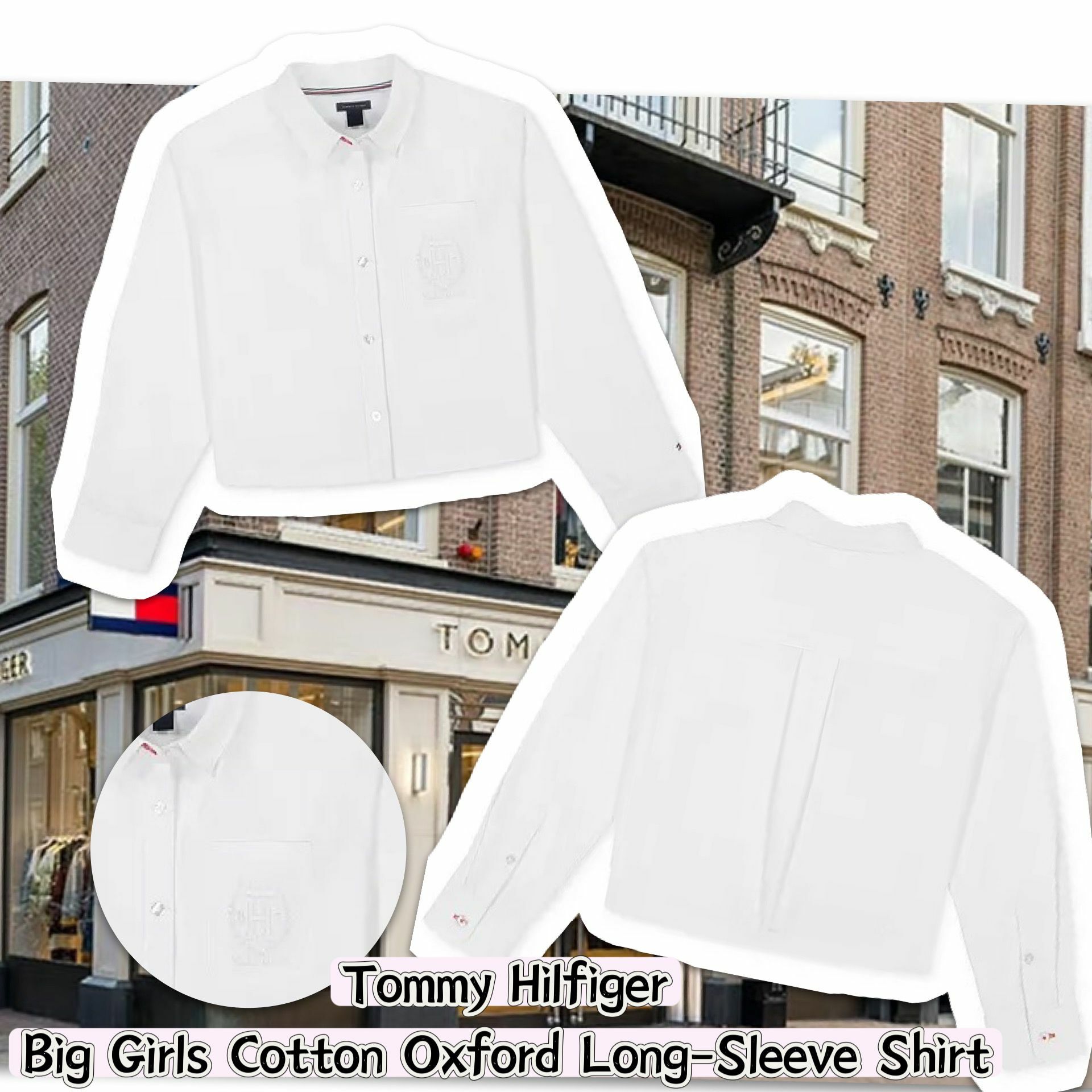 【預購】Tommy Hilfiger Oxford G112113 女童襯衫