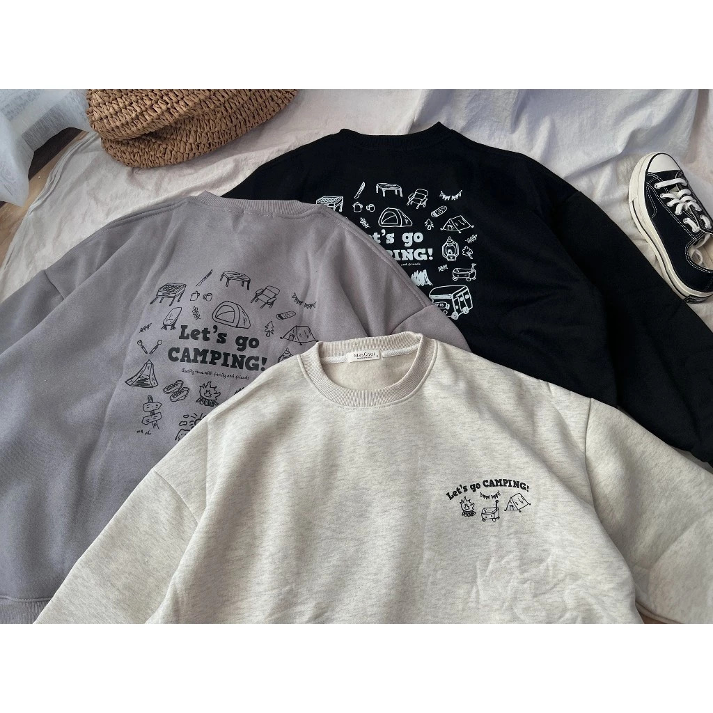 6348 LET'S GO CAMPING 大學T