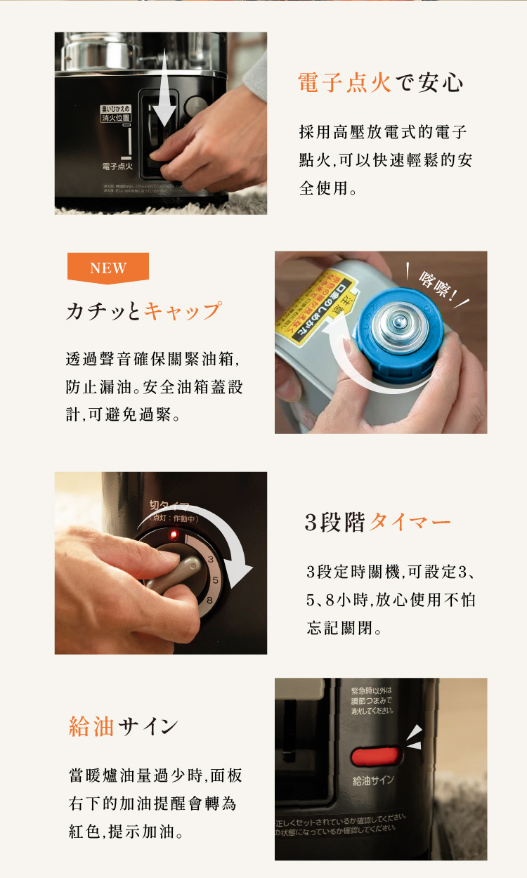 煤油暖爐AKP-U288K-操作方式