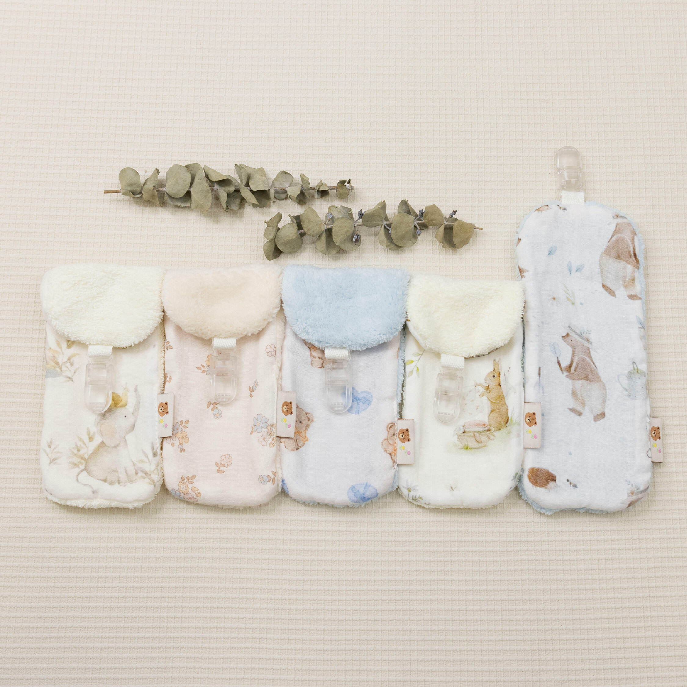 【JB0398】MIT文藝超纖維手帕口水組(兩入一組)＊五款