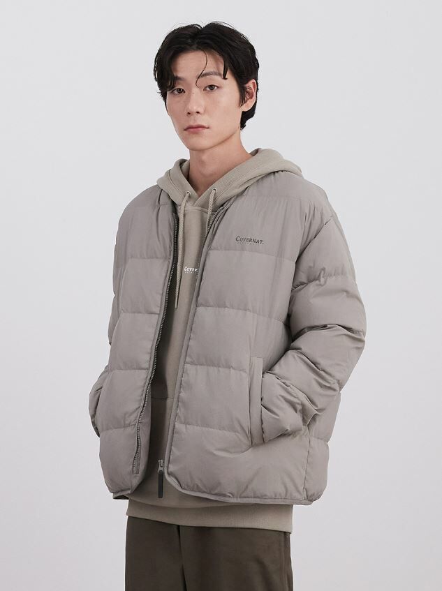 COVERNAT無領輕羽絨外套