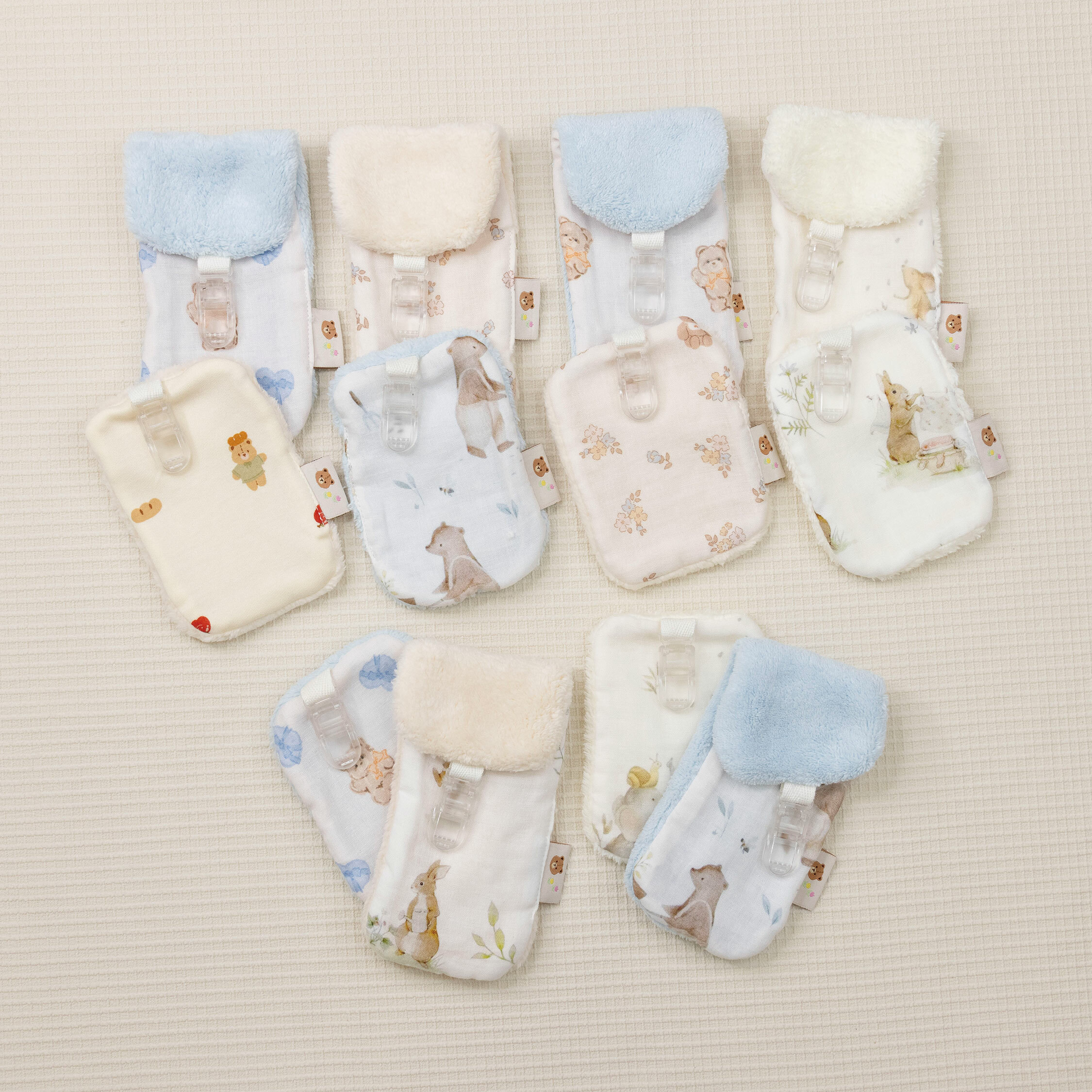 【JB0399】MIT花漾超纖維手帕口水組(兩入一組)＊六款