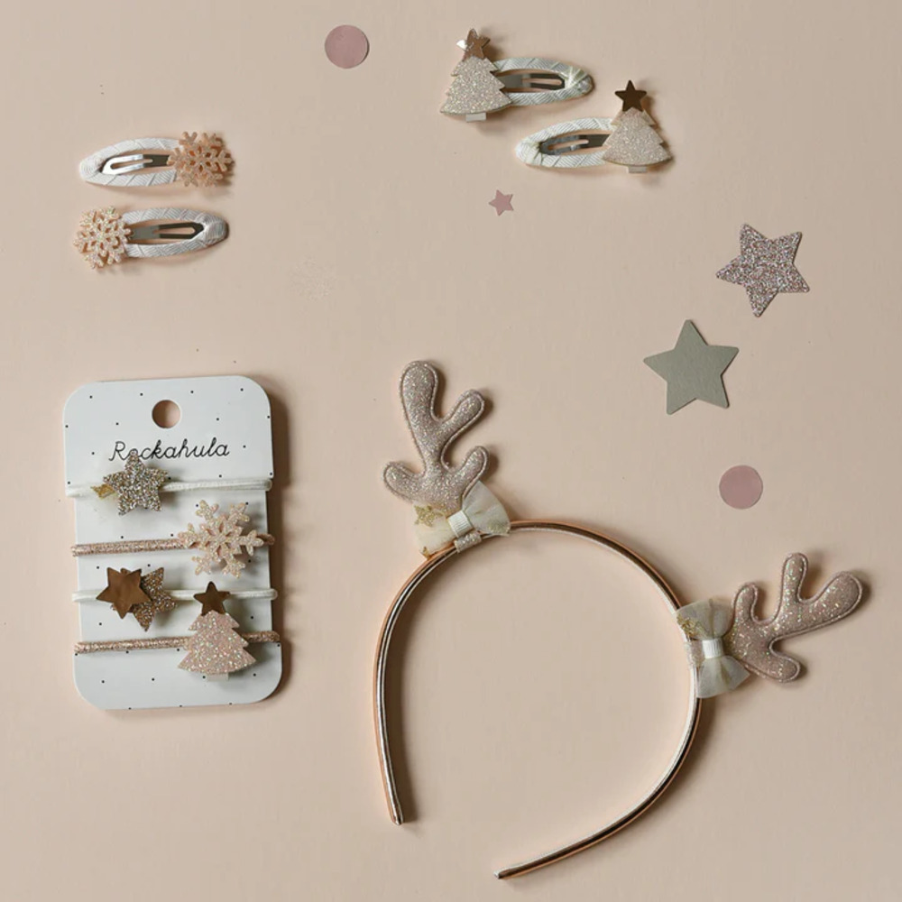 英國Rockahula Kids 髮夾-Golden Christmas Tree