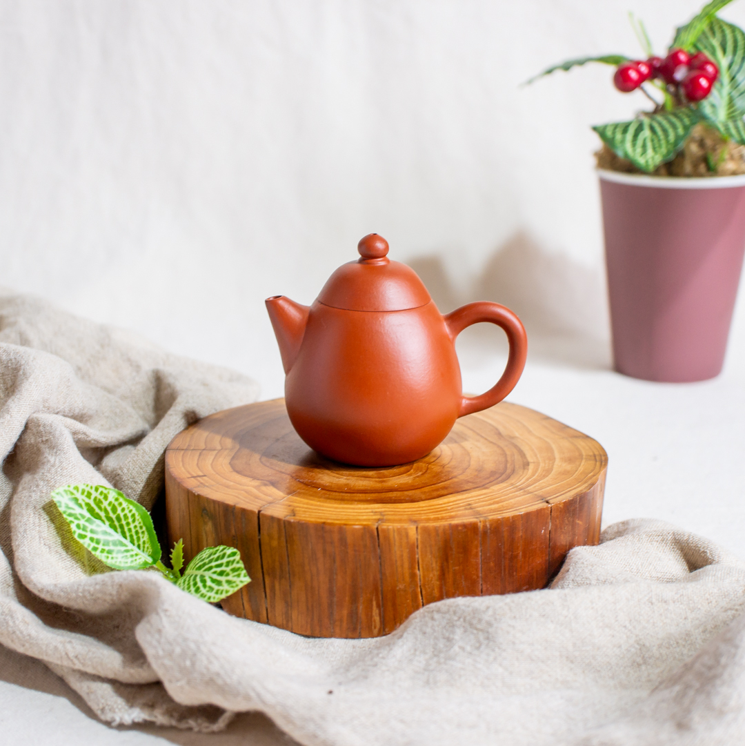 朱泥小品壺－龍蛋