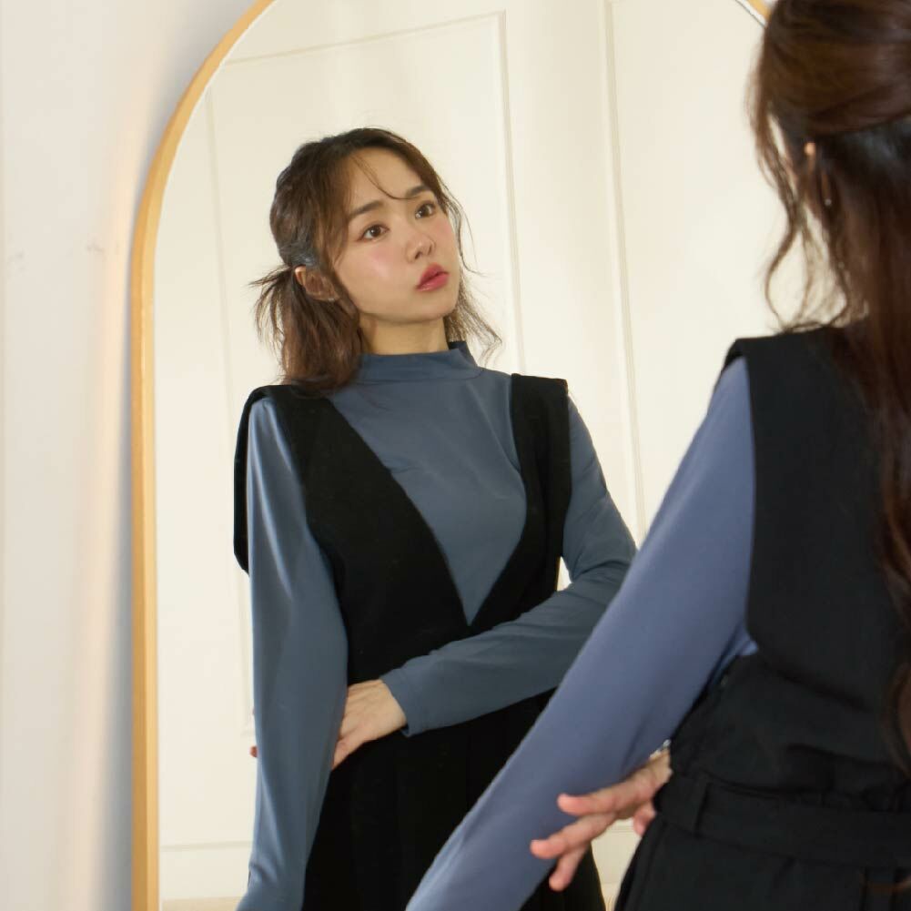 【立領】速暖絨保暖衣3.0-玄青