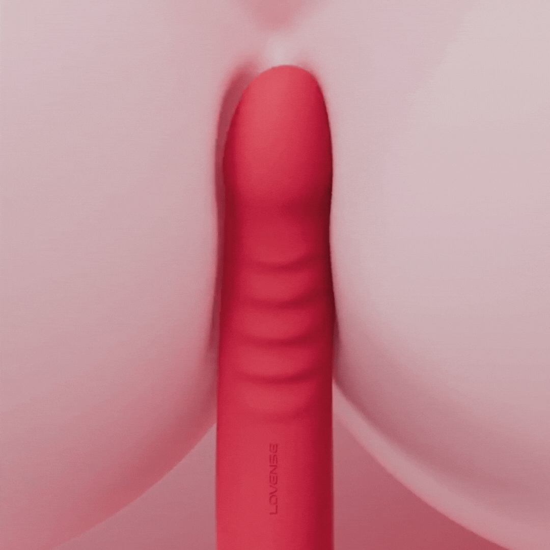 LOVENSE - Mission 2 App-controlled Vibrating Dildo - Red