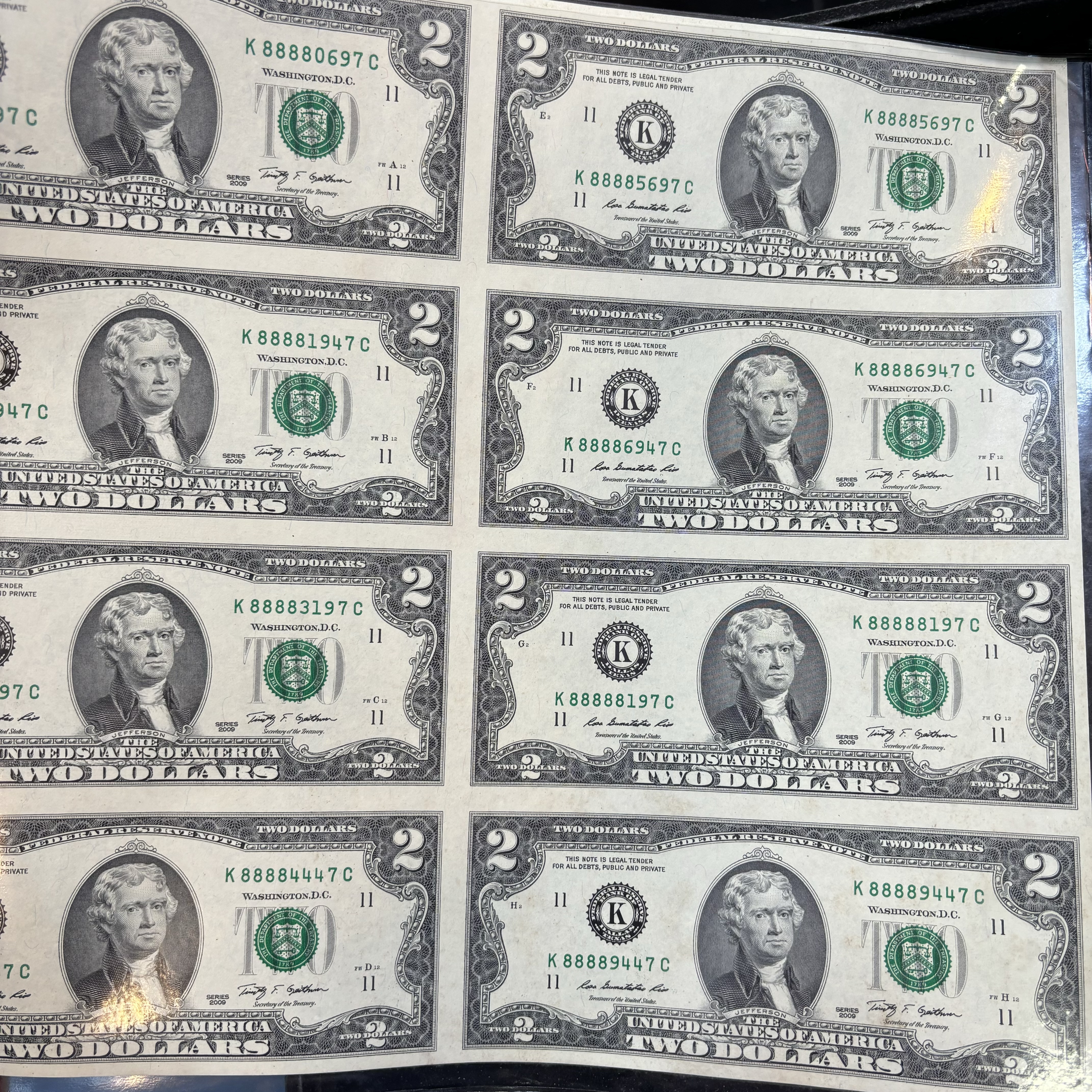 美國特別發售版 吉利錢 8連體 2美元