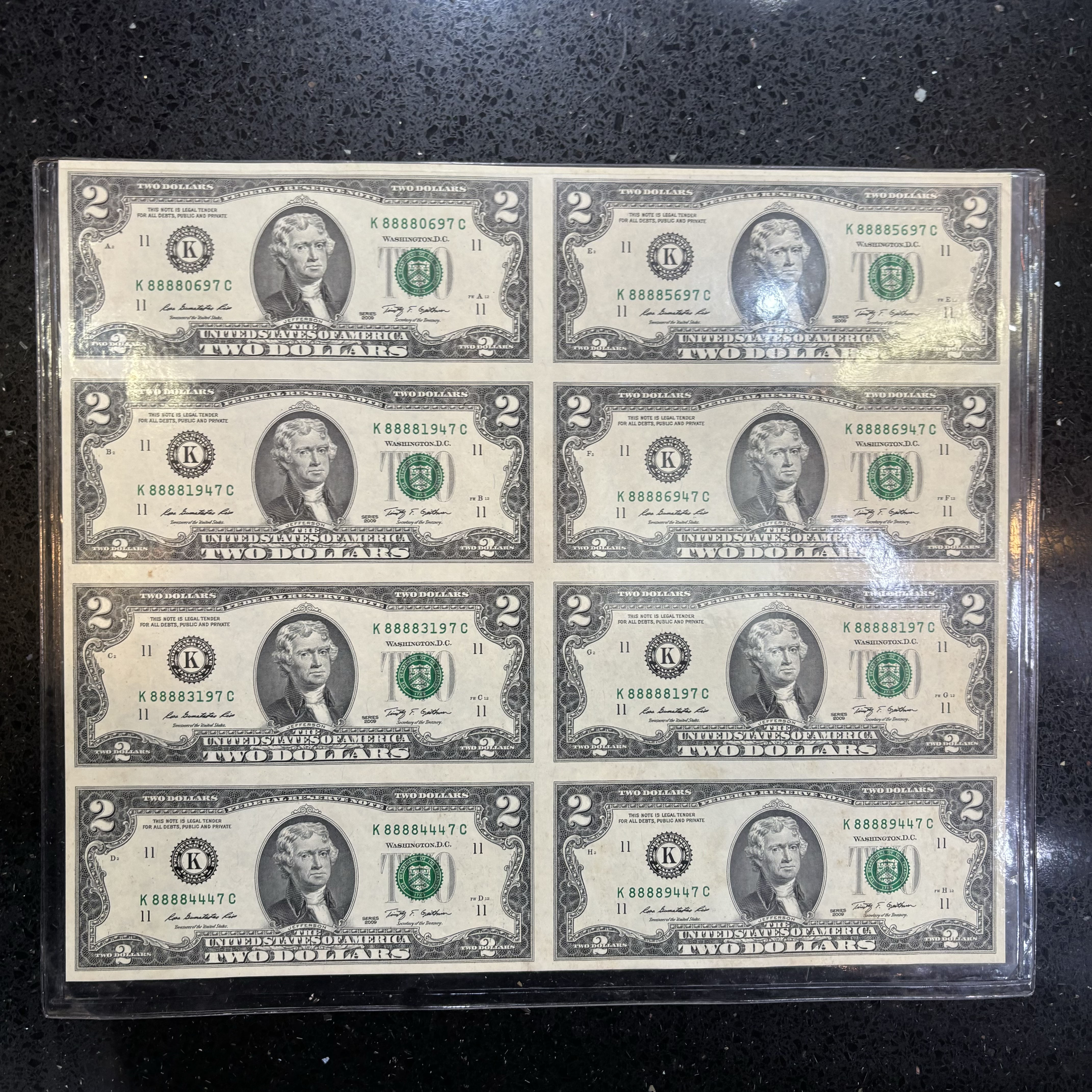 美國特別發售版 吉利錢 8連體 2美元