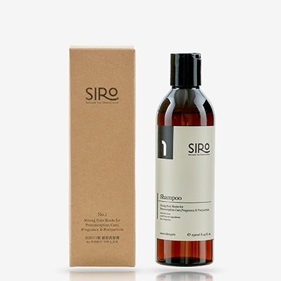 SIRO 配方師針對產後掉髮問題研發媽咪天然洗髮露，產後敏弱頭皮在清潔時也能同時得到溫柔調理