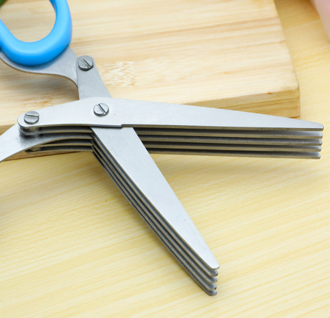 不锈钢剪刀多功能食物剪刀（绿色）