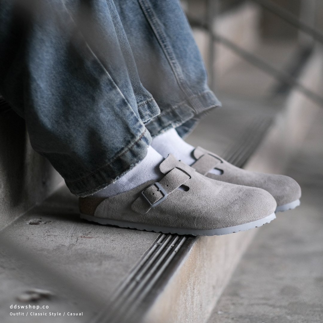 "代購" Birkenstock Boston 勃肯拖鞋 麂皮