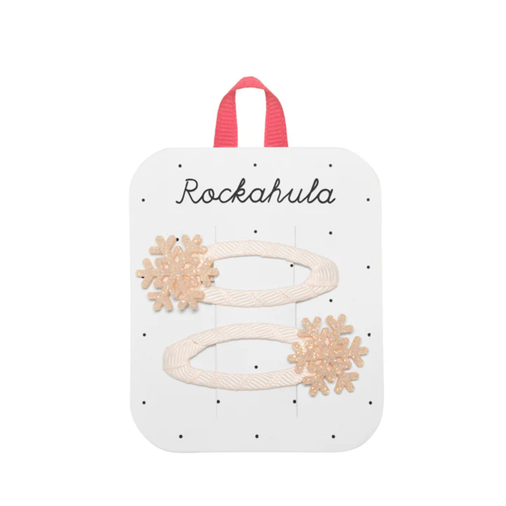 英國Rockahula Kids 髮夾-Shimmer Snowflake