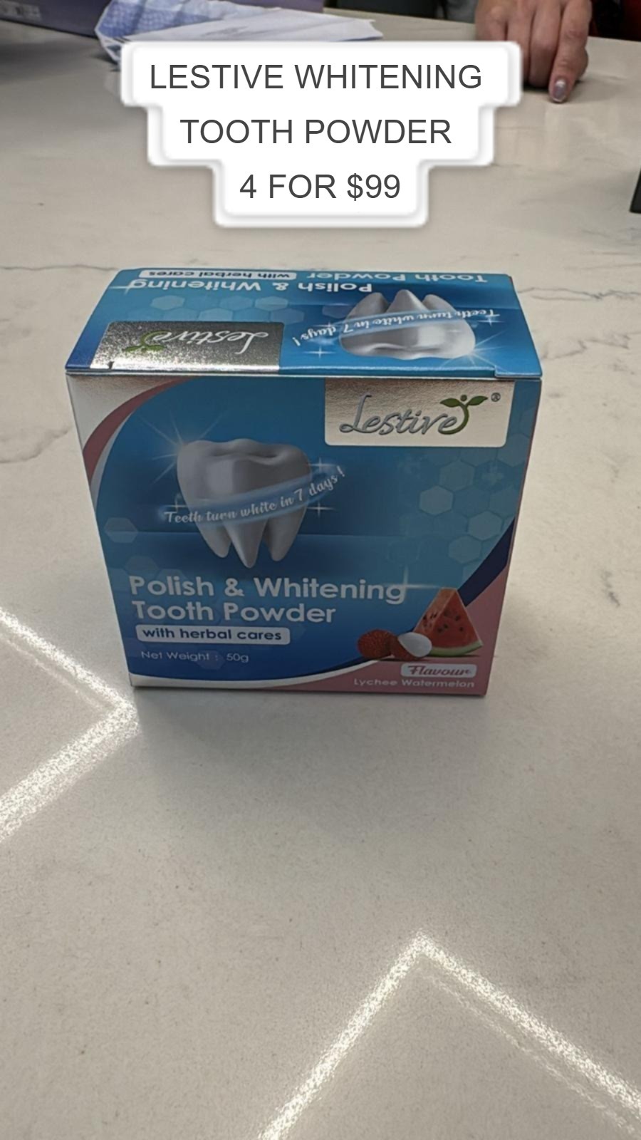 4 LESTIVE WHITENING TOOTH POWDER