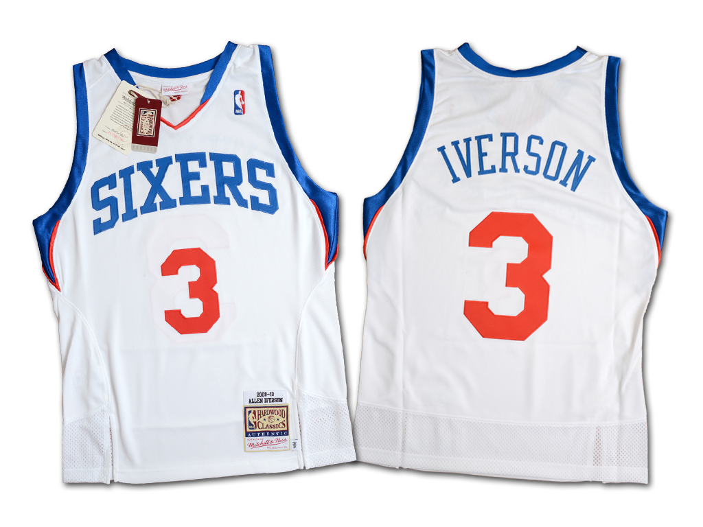 Mitchell & Ness 費城76人隊 Allen Iverson 2009-2010 復刻 球員版球衣