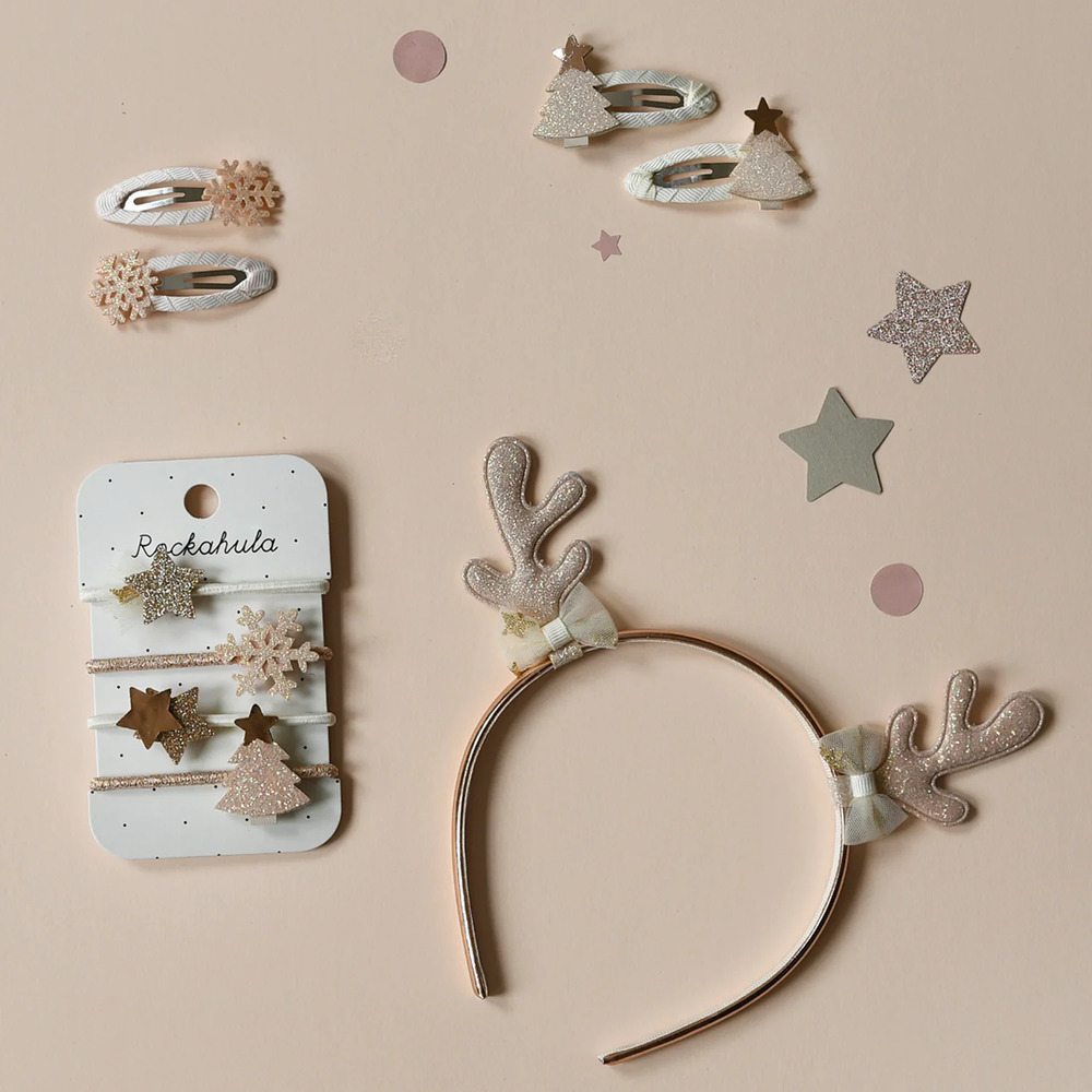 英國Rockahula Kids 髮箍-Golden Reindeer