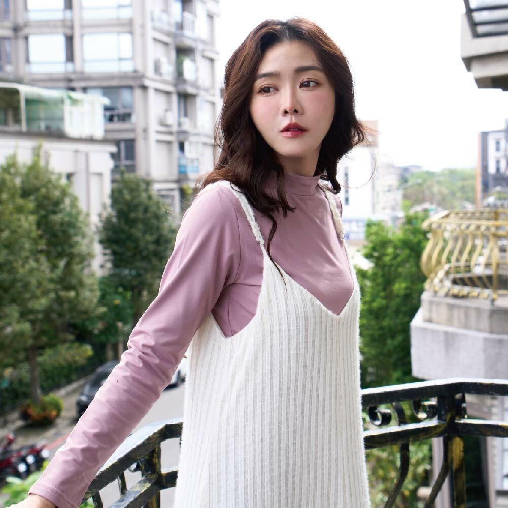 【立領】速暖絨保暖衣3.0-藕粉