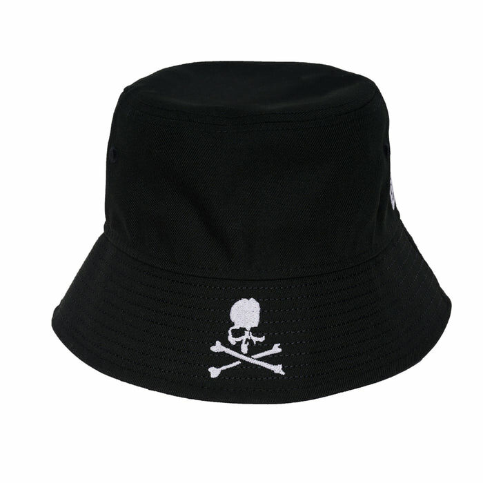 MASTERMIND JAPAN X NEW ERA BCKT01 MMJ WITH PINS BLK WHT 漁夫帽 骷髏徽章 聯名 黑色-MJ24C13-HA101