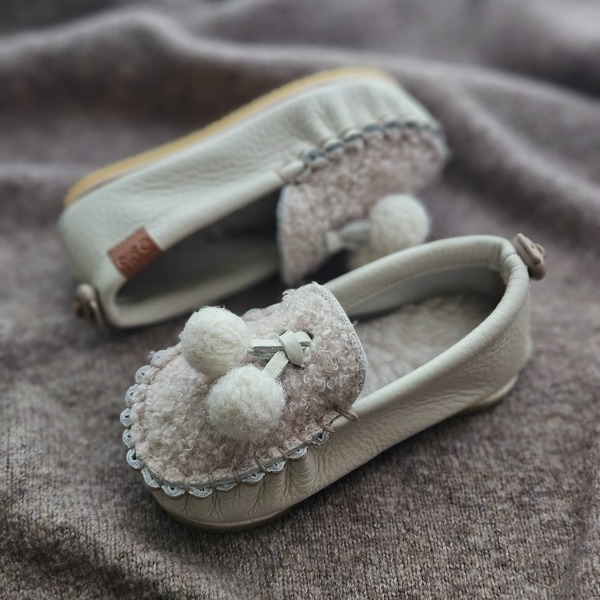 Loafer 羊毛球球雪白(冬季)