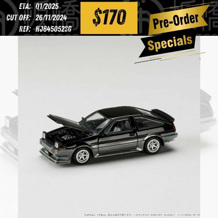 PO-$170 * HOBBY JAPAN * 1:64 Toyota SPRINTER TRUENO Late Ver. JDM Style HJ645052SG [OD22/11]