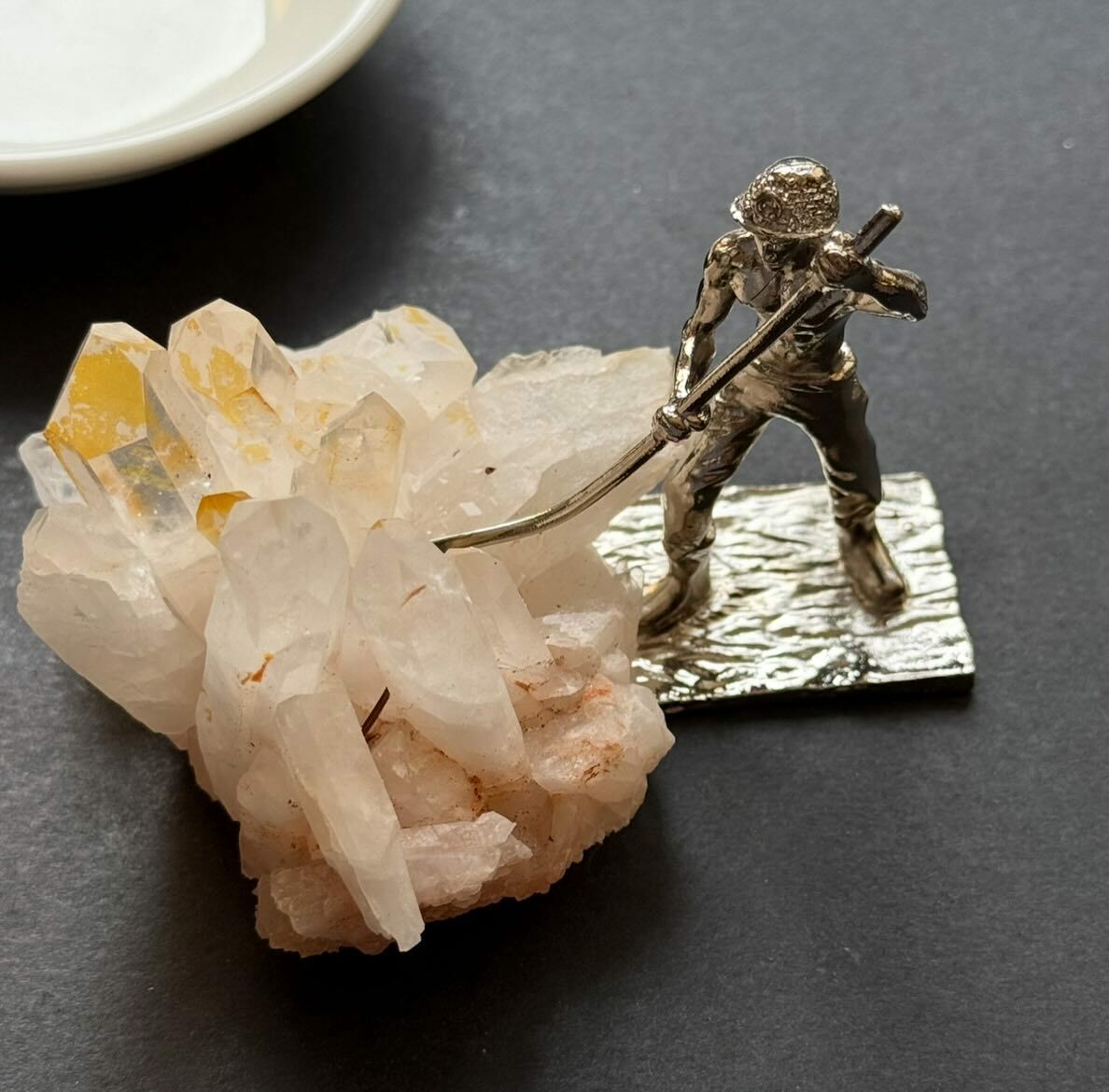 [原石] 金屬礦工 擺件 適合搭配原礦、礦石