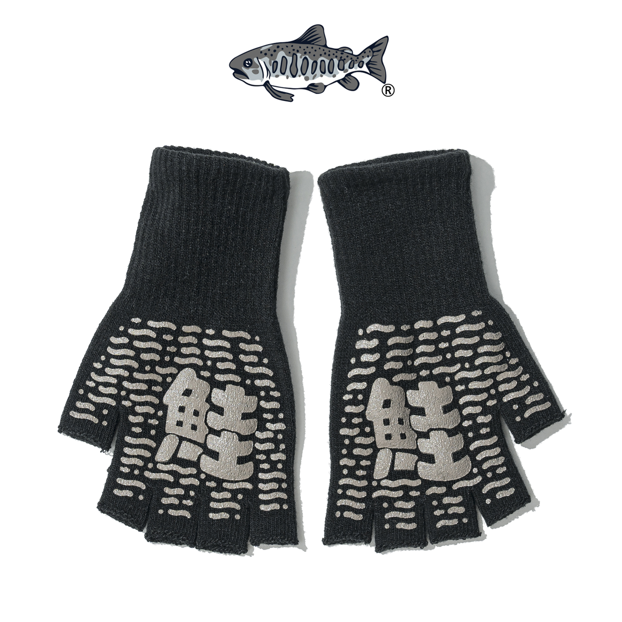 AGILITY Foam Print Knit Gloves 發泡印 針織 半指 保暖手套 [A-KG]