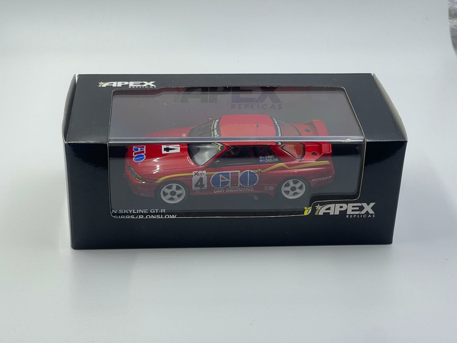 APEX REPLICAS 1/43 NISSAN SKYLINE GT-R #4 -M.GIBBS/R.ONSLOW WINNER 1991 SANDOWN 500