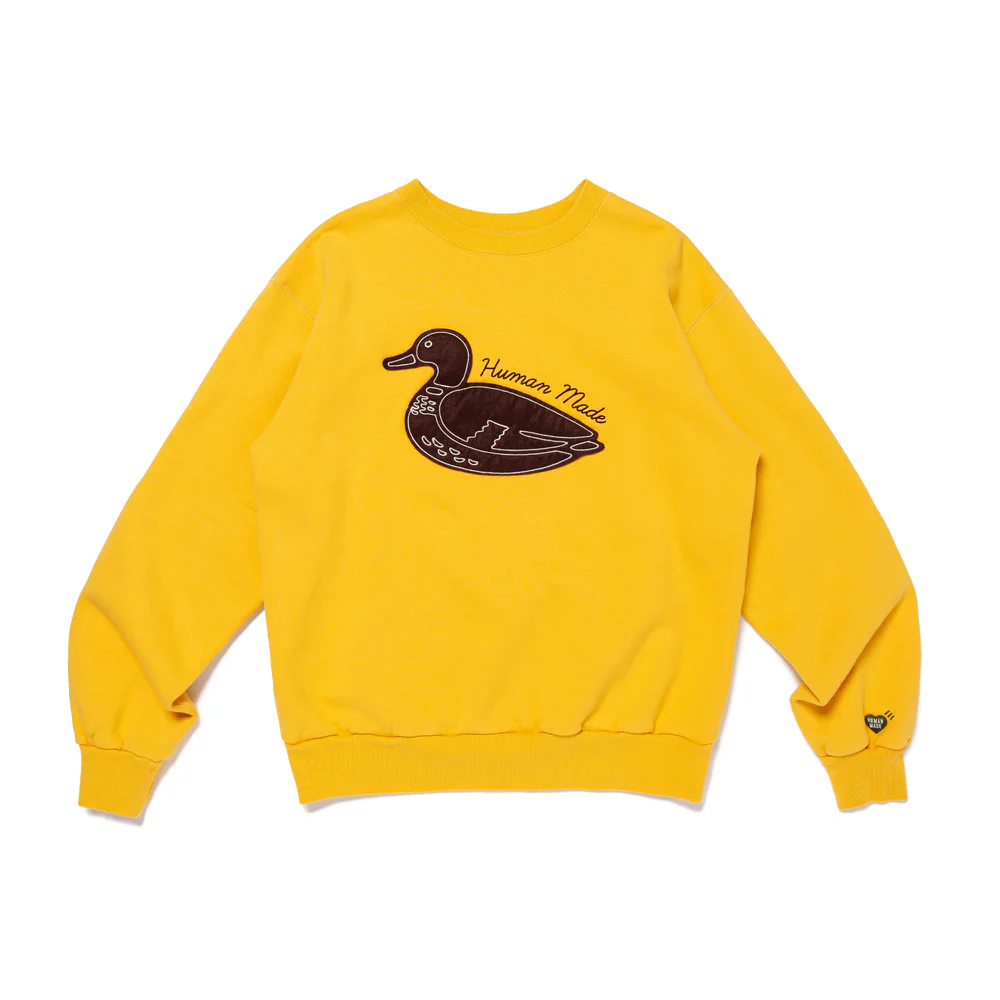 -(B024)-HUMAN MADE GRAPHIC SWEATSHIRT 棉長袖 大學T 酒紅/灰/黃-HM28CS014