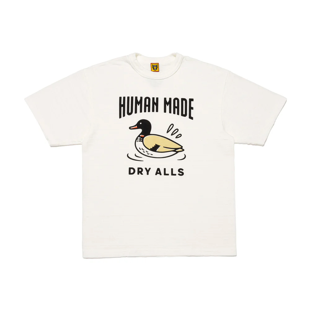 -(B024)-HUMAN MADE GRAPHIC T-SHIRT #9 鴨子圖案 棉短T 黑/白-HM28TE011