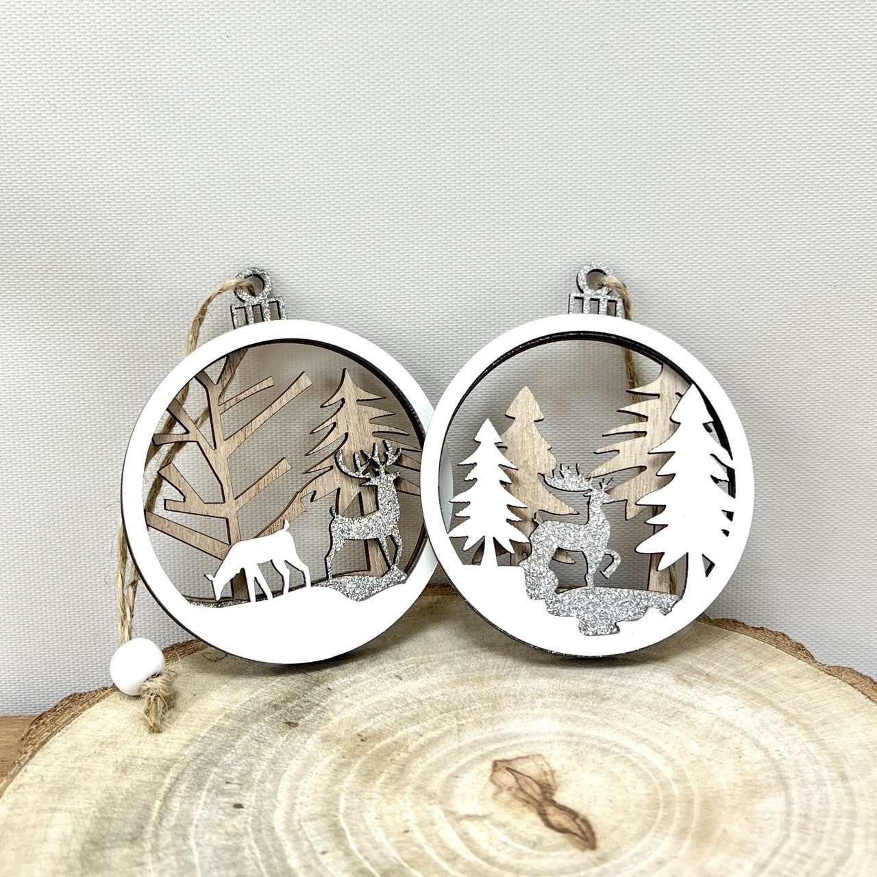 聖誕簍空造型木片