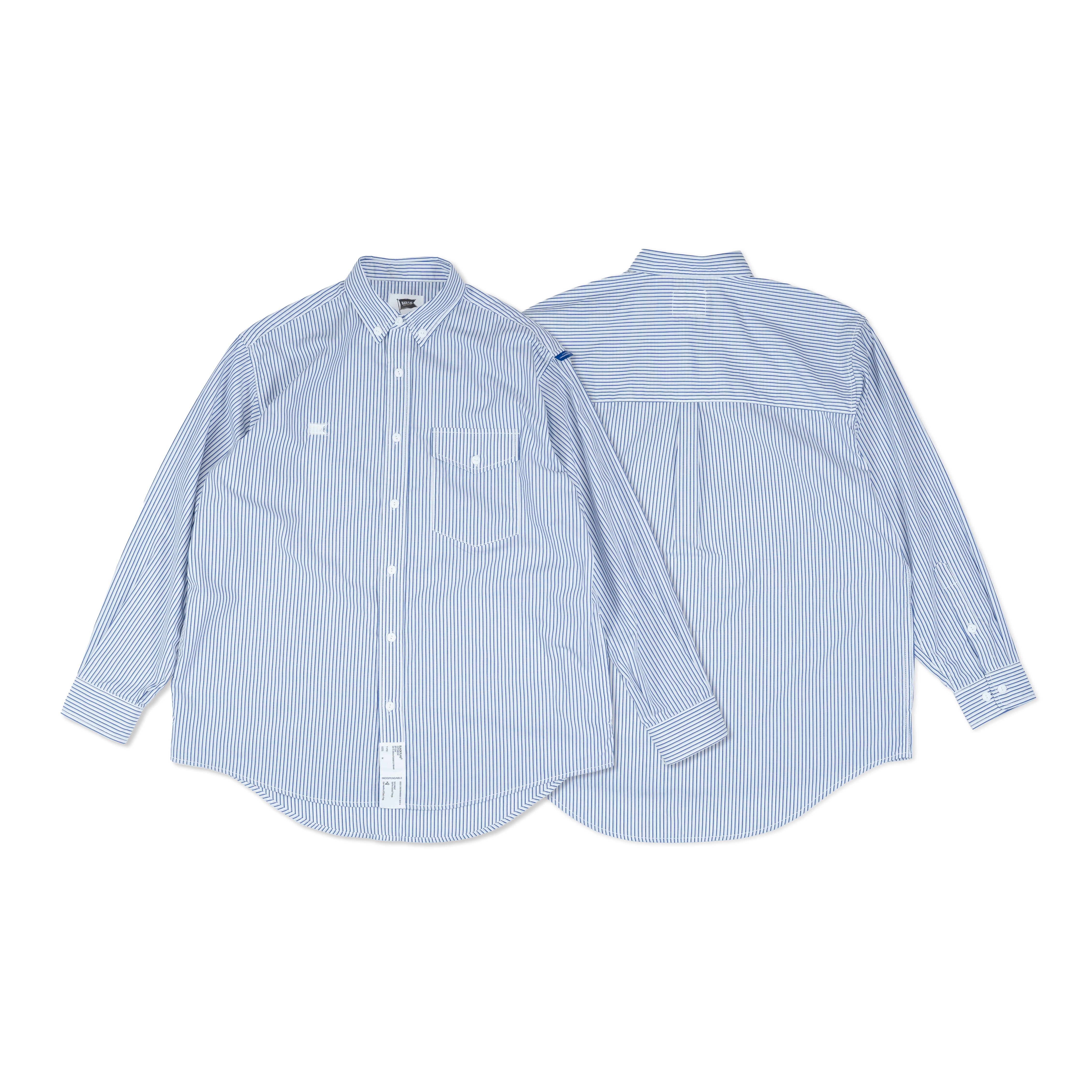 Black Flag 黑旗 Blue24S Striped Shirt 藍條紋襯衫【JBF24S010】