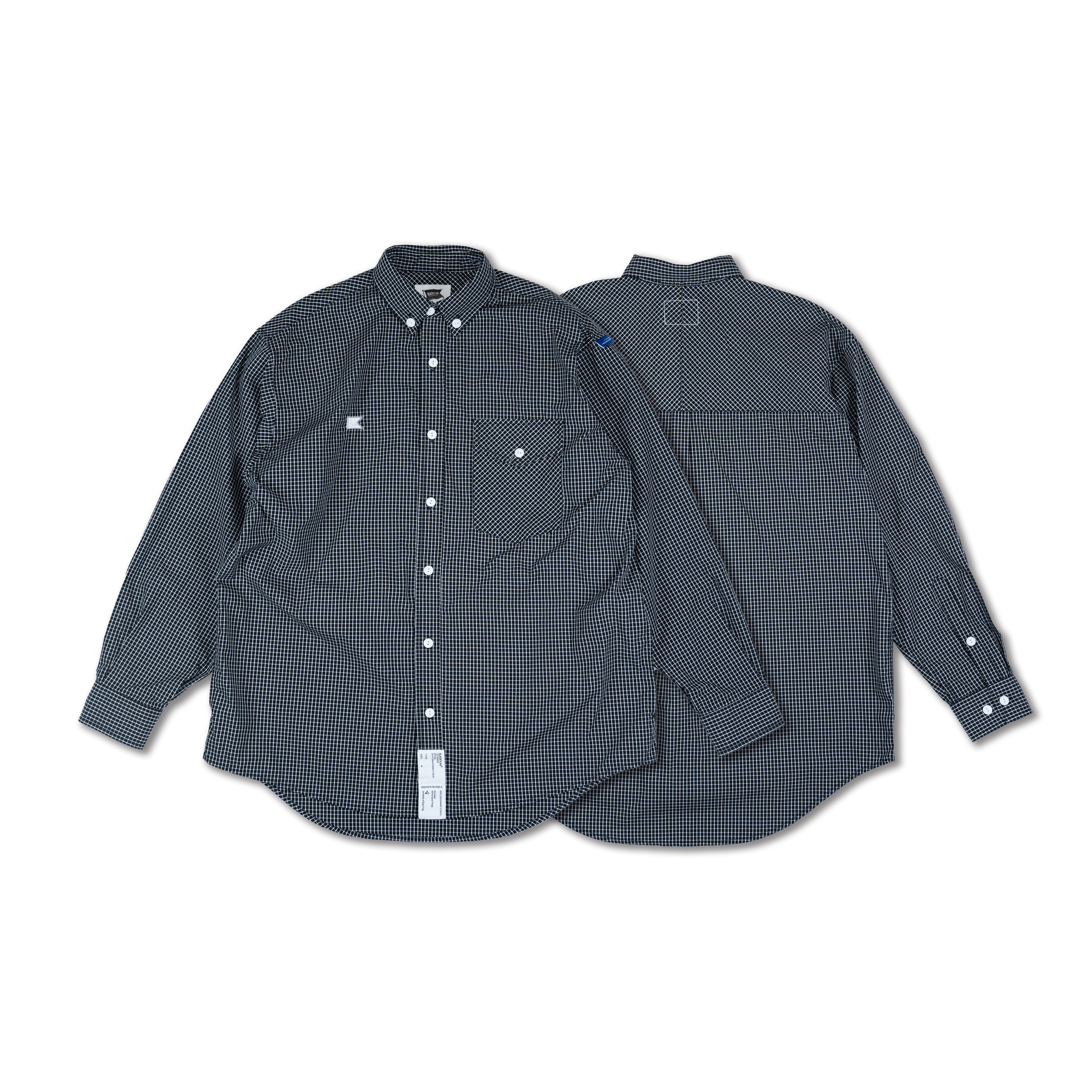Black Flag 黑旗 Black24S Plaid Shirt 黑格紋襯衫【JBF24S011】
