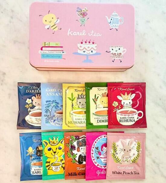日本 Karel Čapek 山田詩子-tea lover鐵盒茶包組 最愛的茶時光(10入)