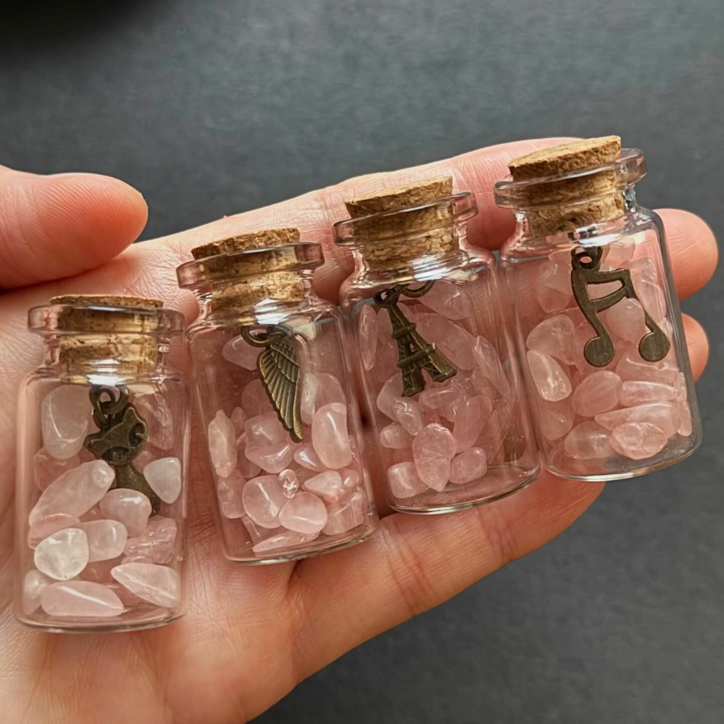 [原石] 粉晶 許願瓶