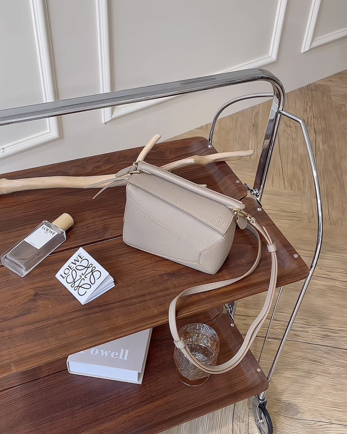 LOEWE｜粒面PUZZLE迷你拼圖包 沙色