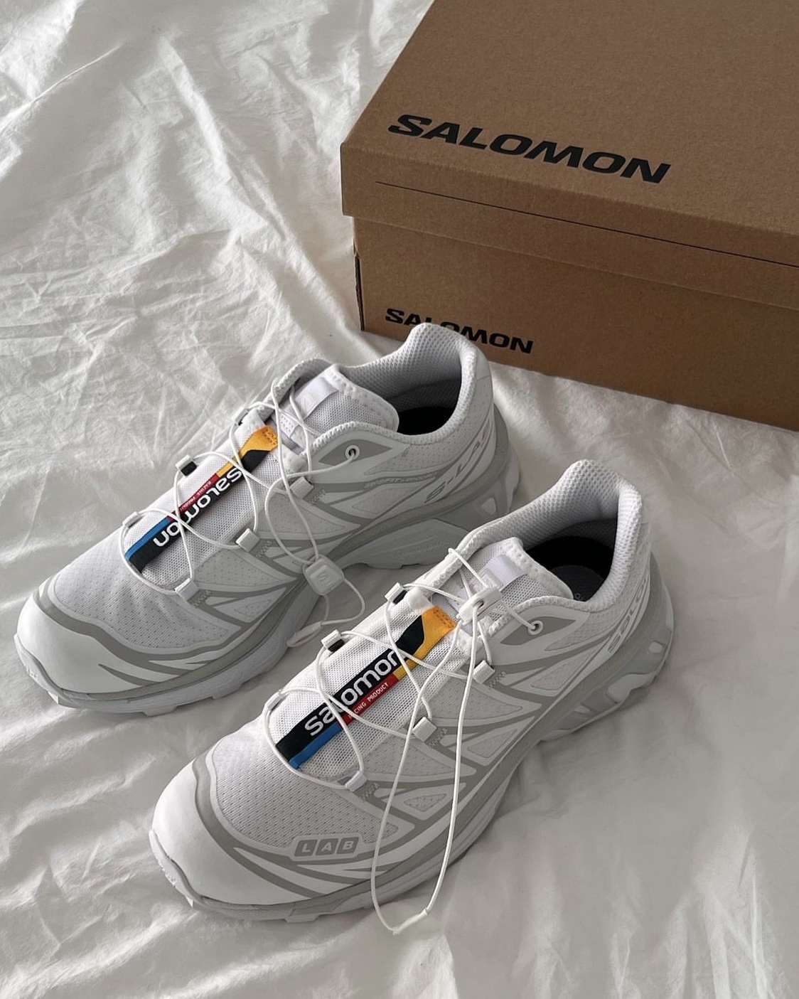 <奇蹟折扣!!!>Salomon Slab Xt-6 Lt Adv " White " 機能 山系 月球白