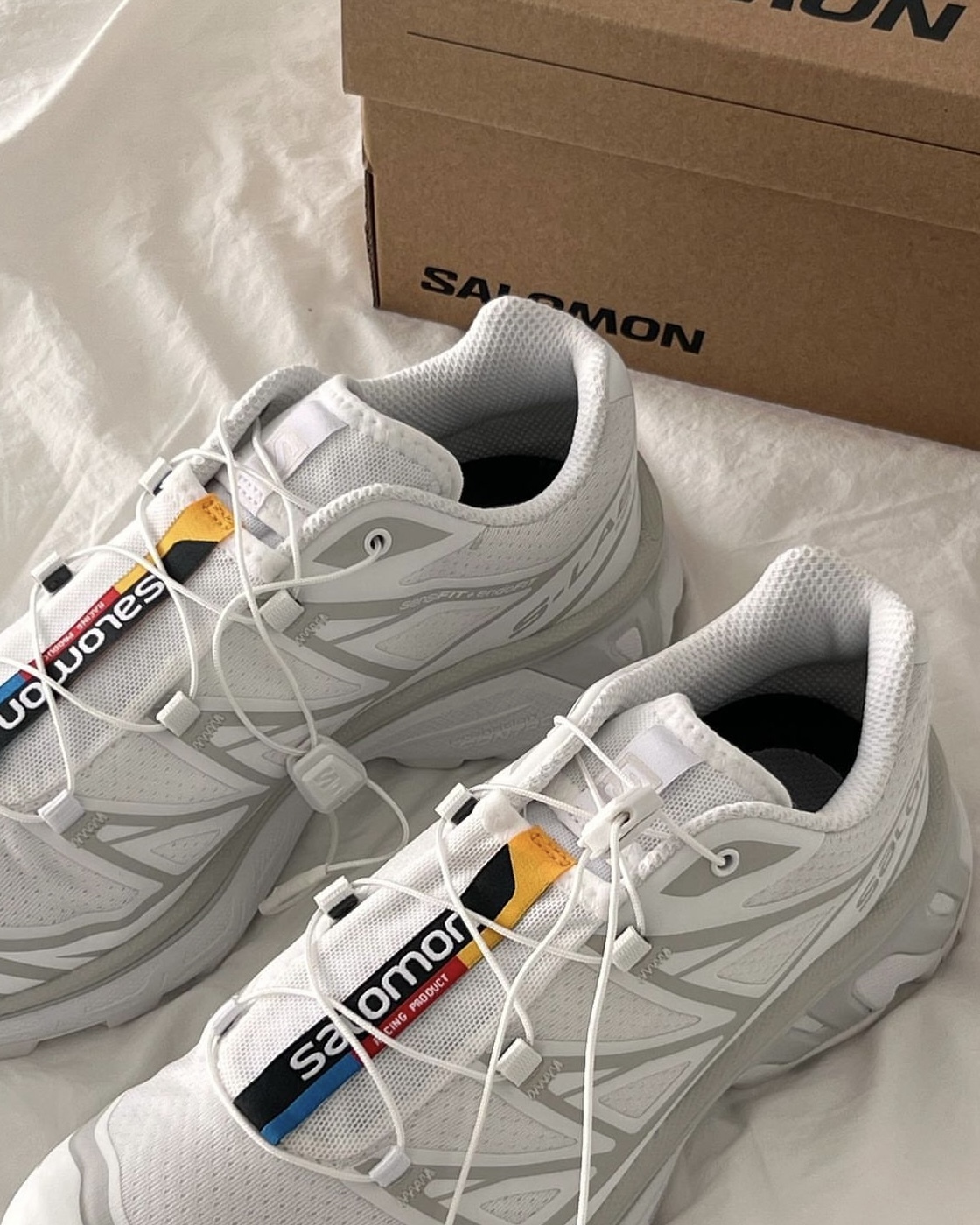 <奇蹟折扣!!!>Salomon Slab Xt-6 Lt Adv " White " 機能 山系 月球白