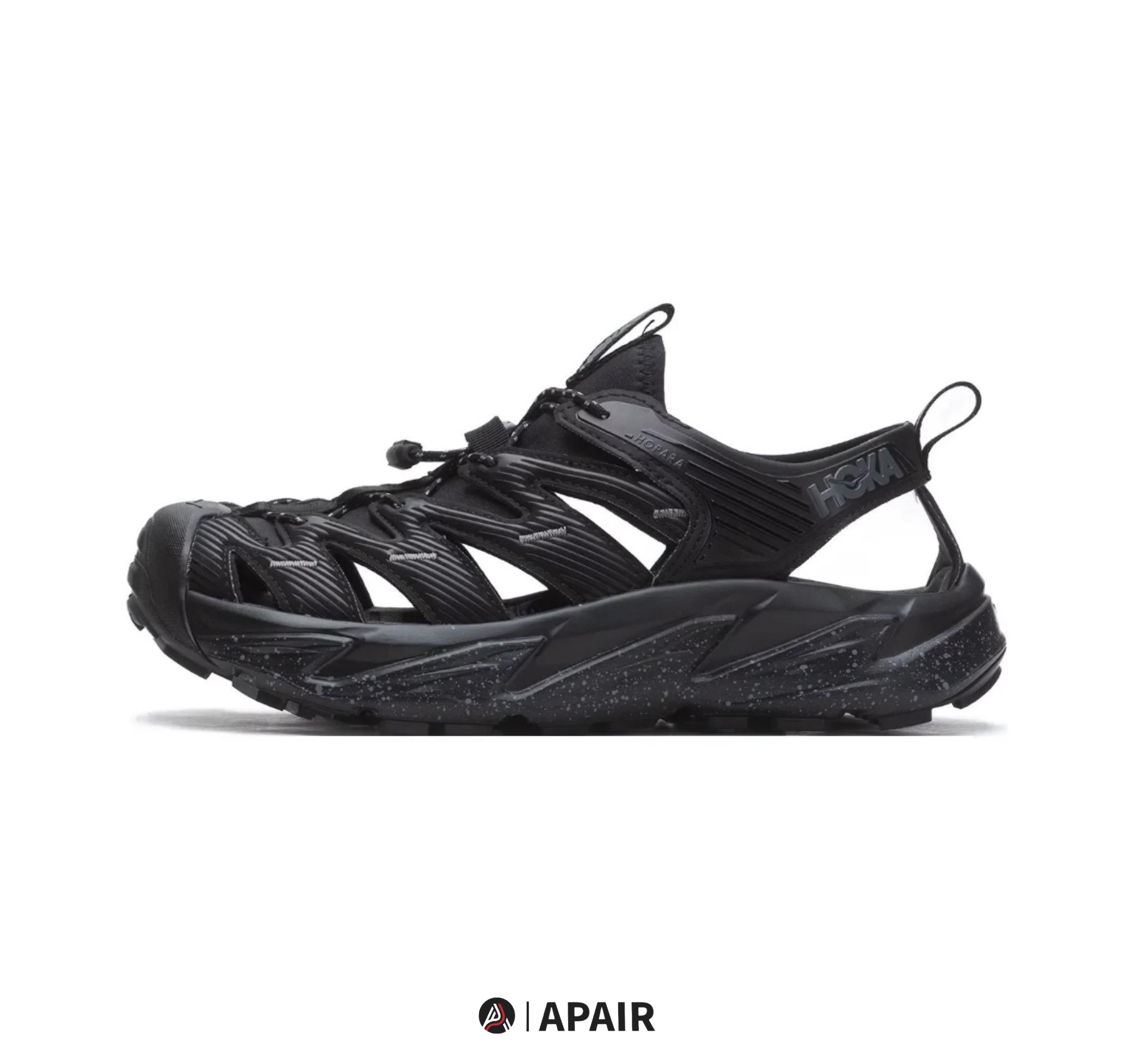 【APAIR】預購 Hoka one one Hopara 涼鞋一代 黑色 1123112-BCSTL