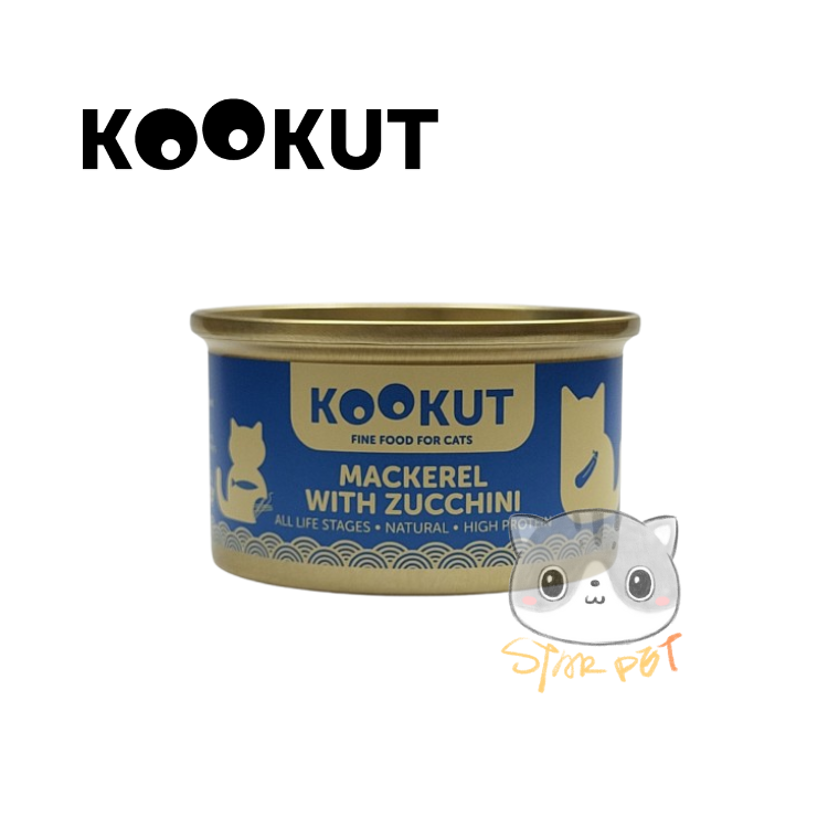 KOOKUT Mackerel with Zucchini Cat Canned 70g