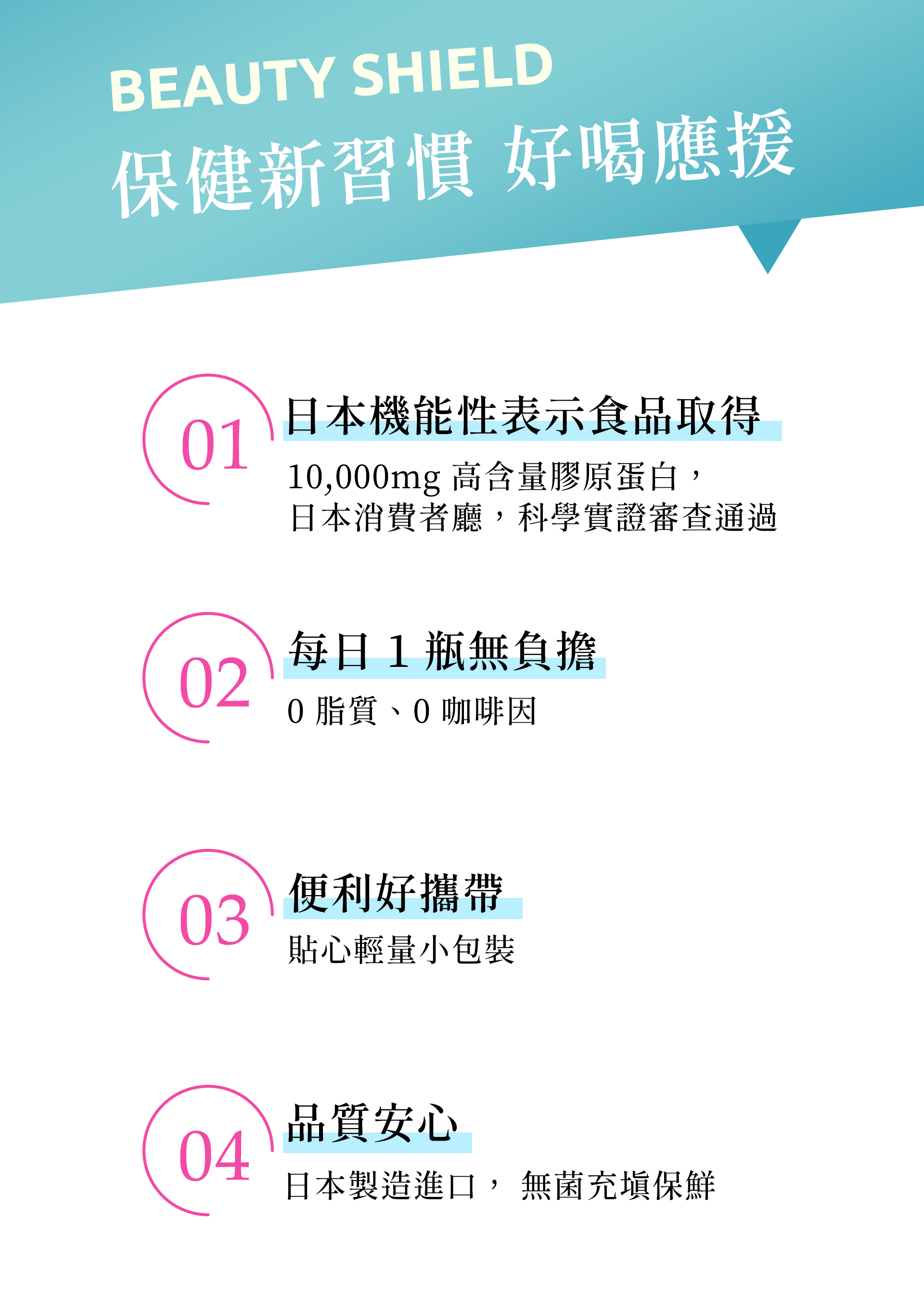 日本原裝進口膠原蛋白飲,保健新習慣好喝應援