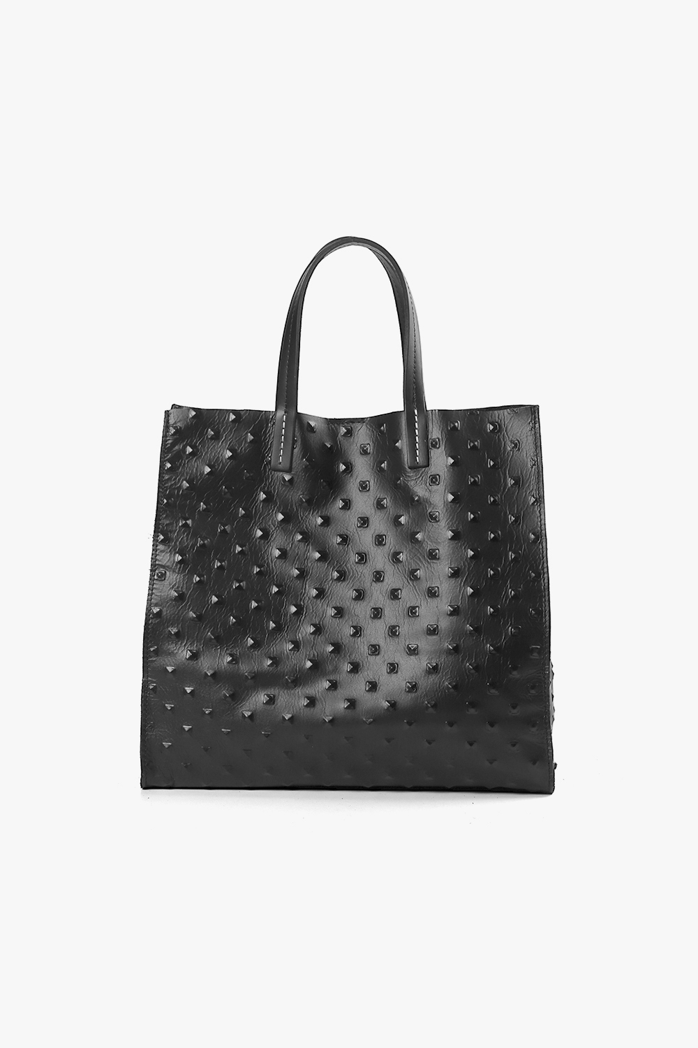 Pebble 立體壓紋托特包 黑色