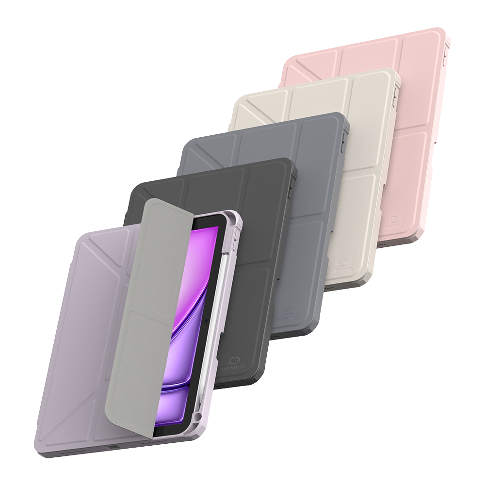 Hipporizz｜iPad Air 11吋(M2/M3) / 10.9吋(第4~5代) Origo 晶透筆槽防摔殼