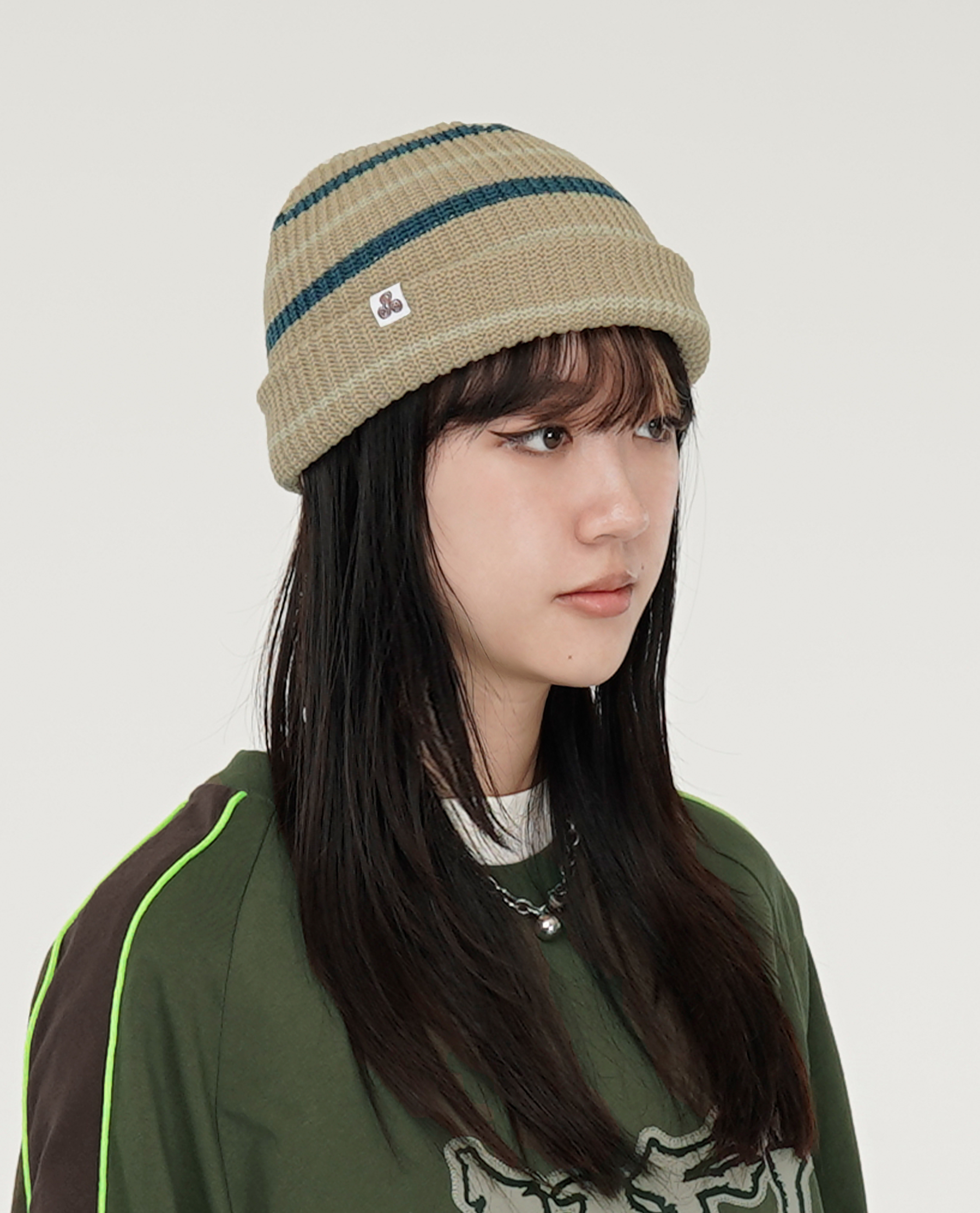 SAYHELLO Border Knited Cap - 24FW