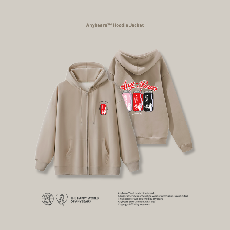 ANYBEARS® Hooded Jacket Cola BEAR 可樂熊連帽外套