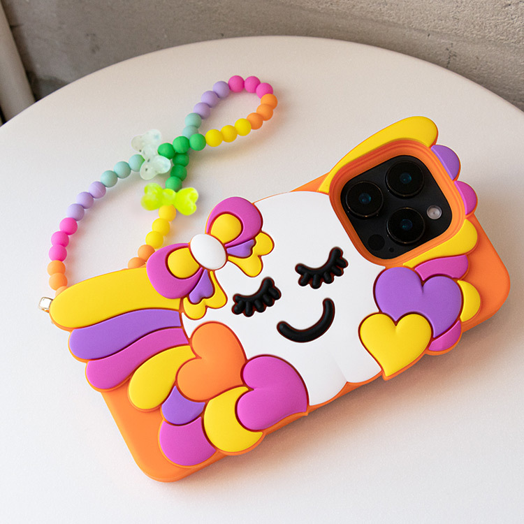 Candies iPhone 16 Pro Max - 繽紛蝴蝶結睡寶(橘)