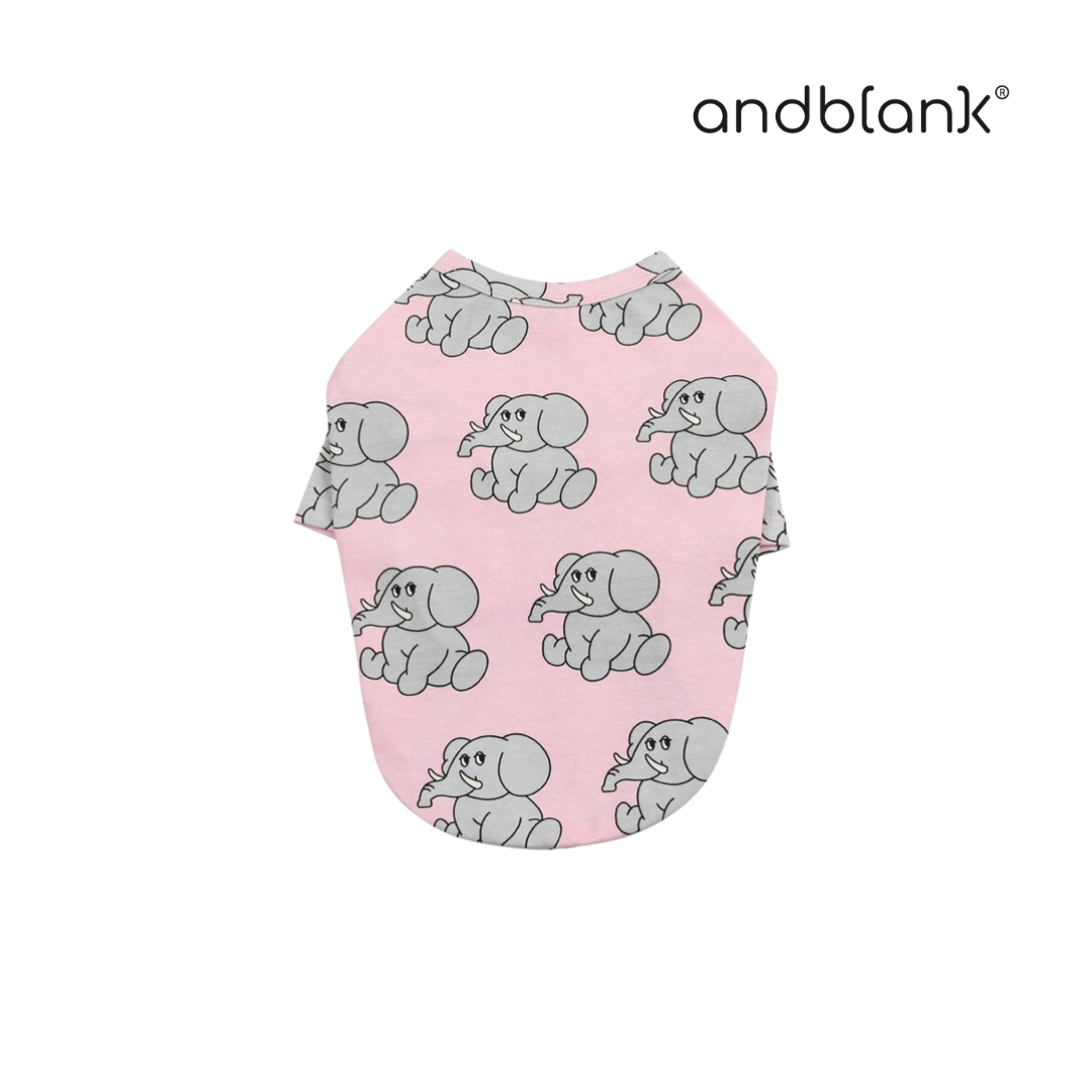 andblank 粉紅大象TEE