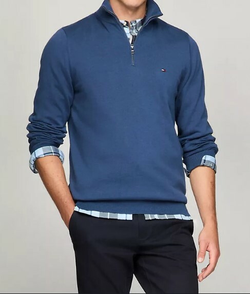 【現貨】Tommy Hilfiger L1122111 男裝半拉鏈長袖上衣