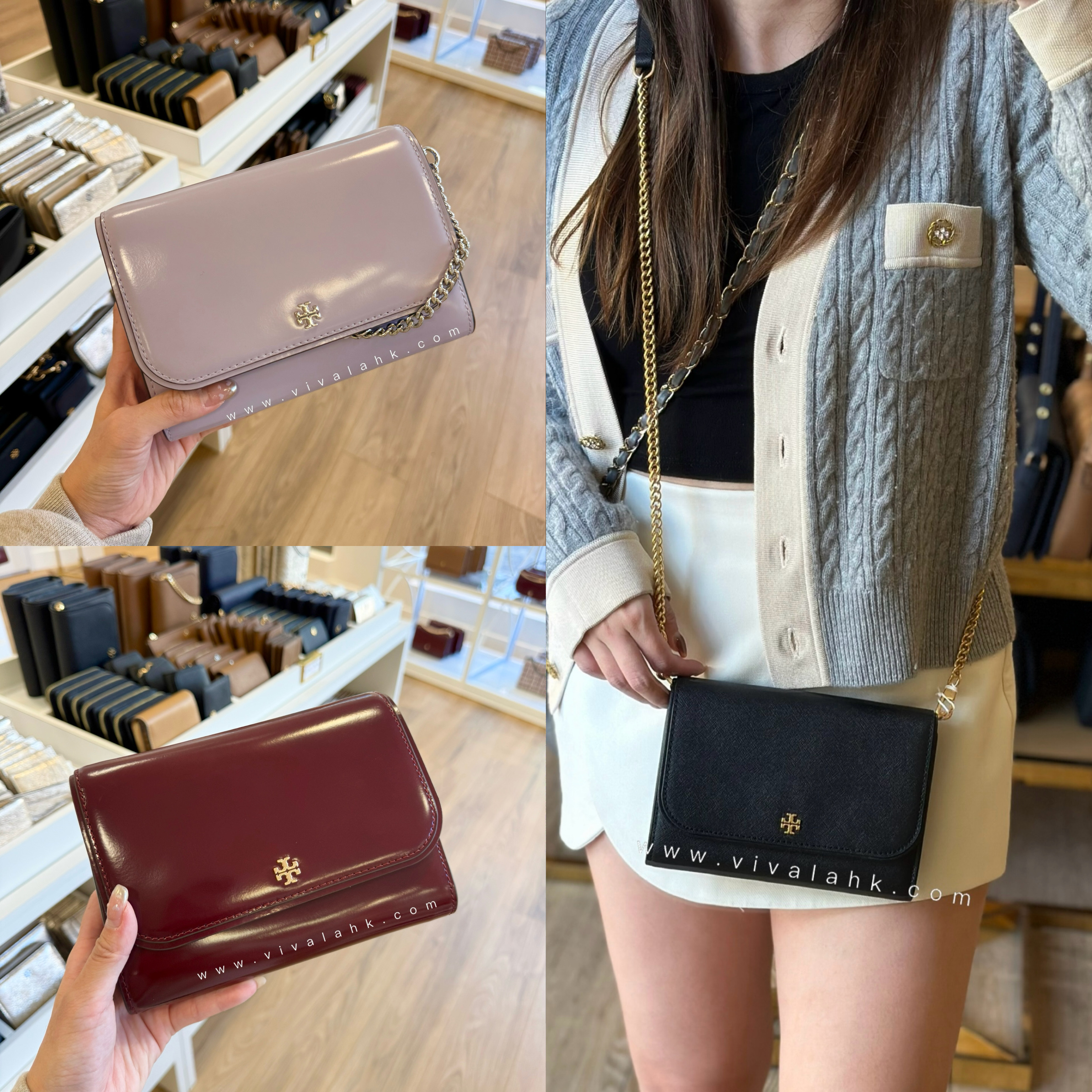 Tory Burch - Emerson 銀包斜孭袋 (光面皮) (139427)