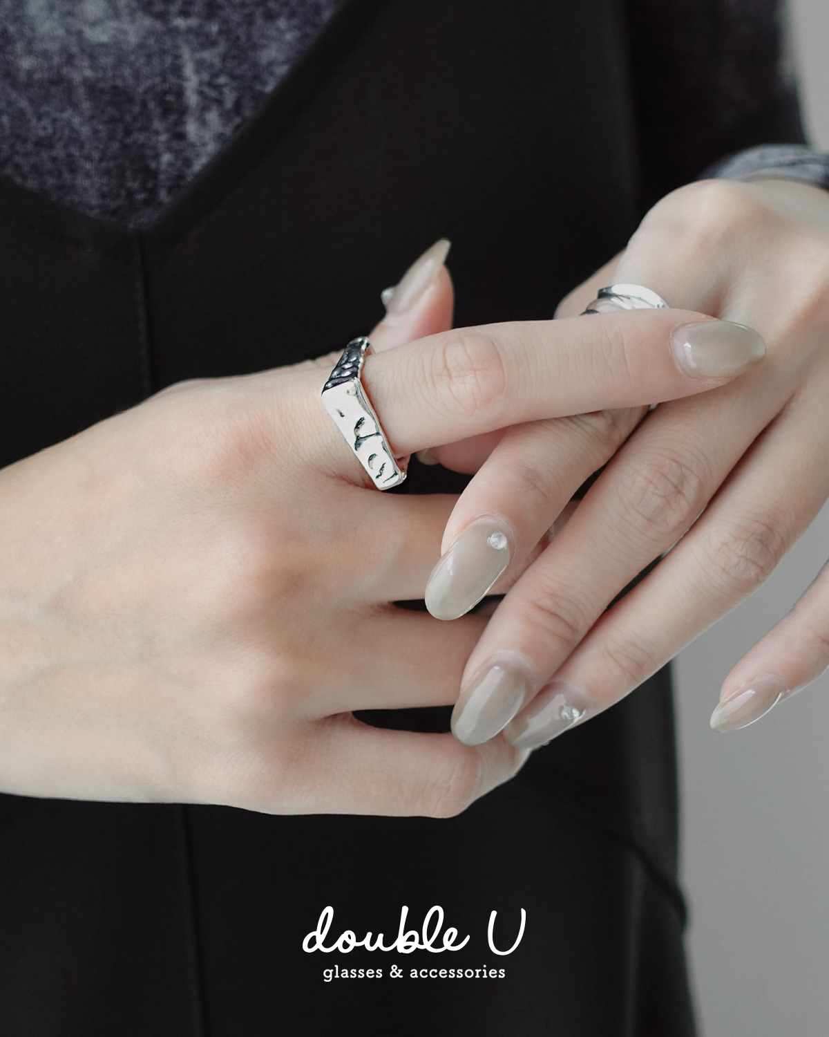 熔岩光感・純銀戒指 (JRS10299)