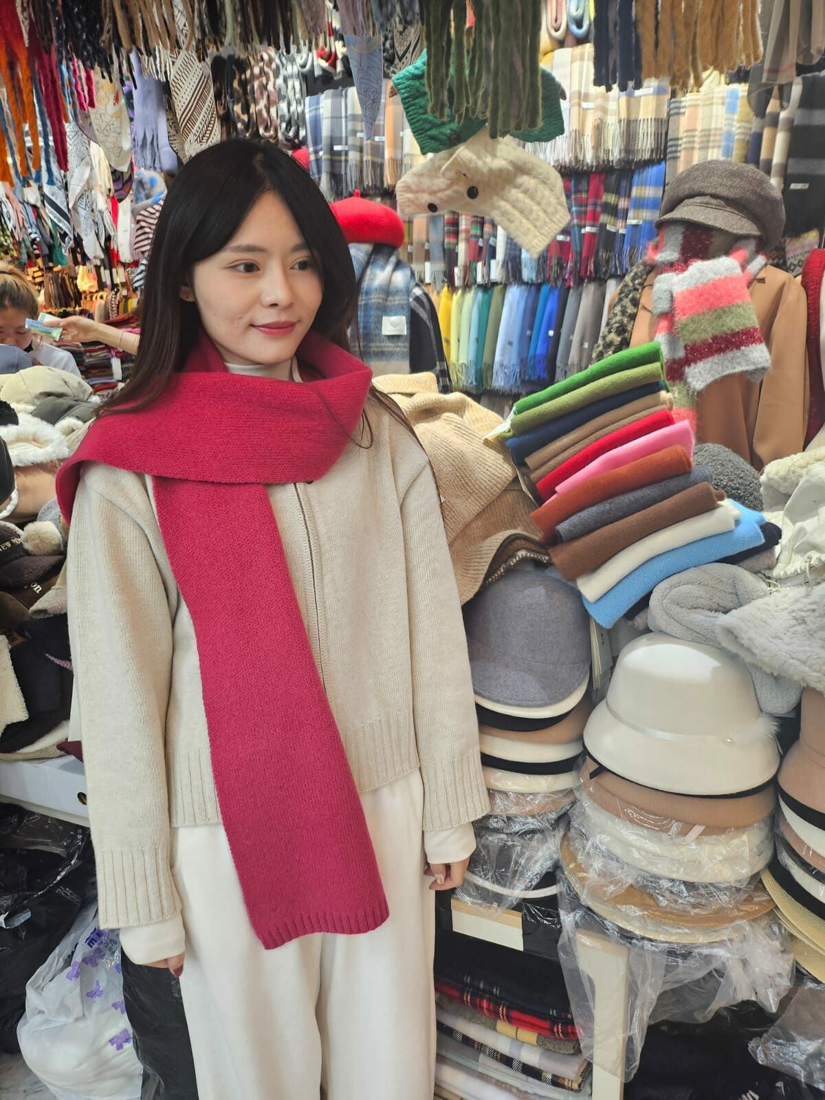 BN3207 純色超百搭羊毛頸巾