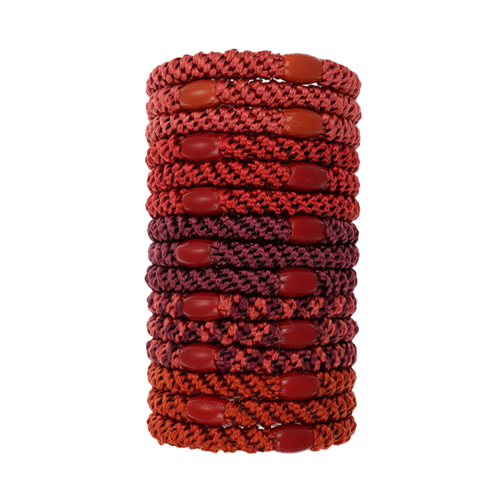 L. ERICKSON 彈力髮圈桶15入-粗版〈石榴艷紅〉